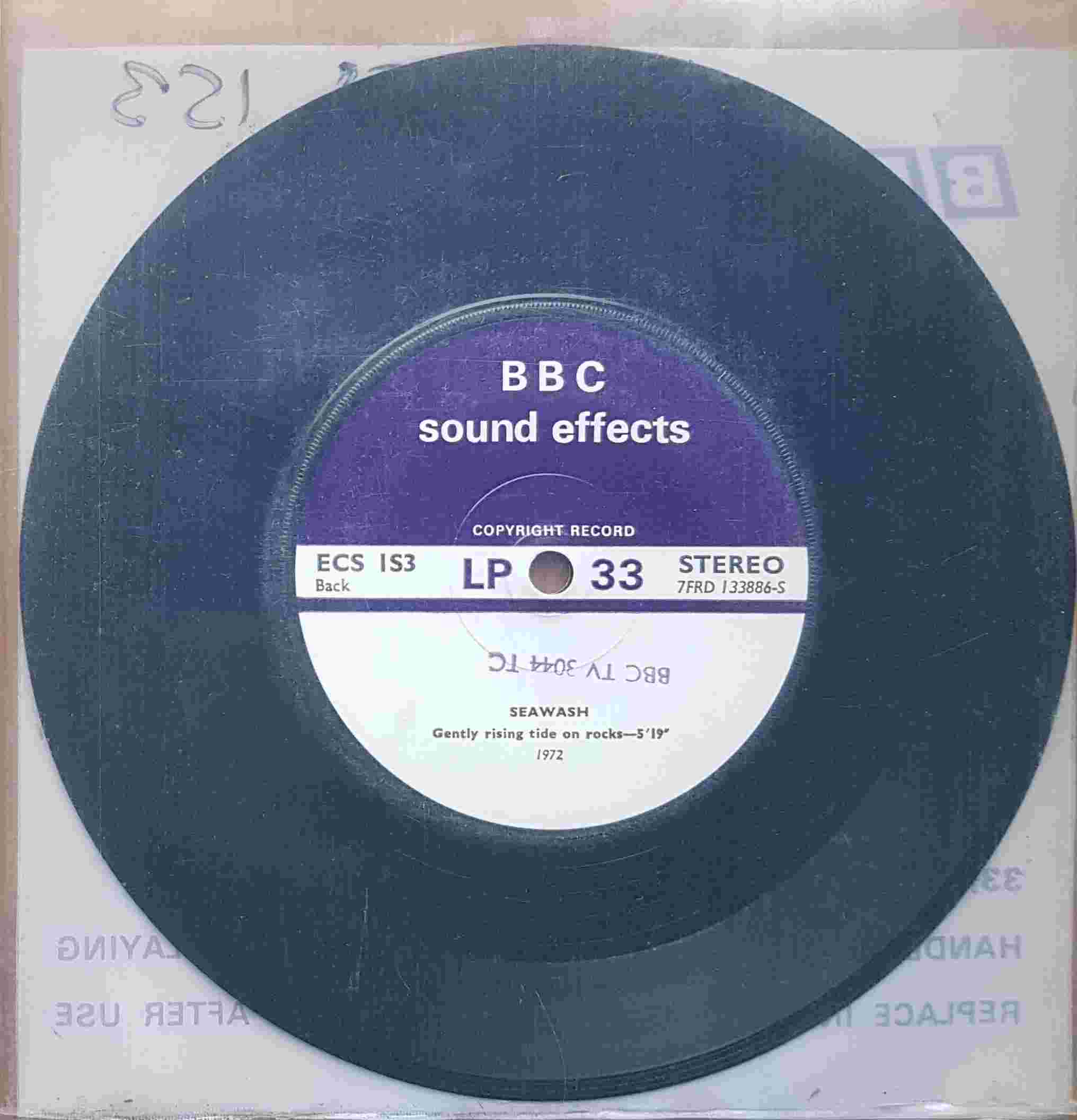 Picture of ECS 1S3 Seawash by artist Not registered from the BBC records and Tapes library